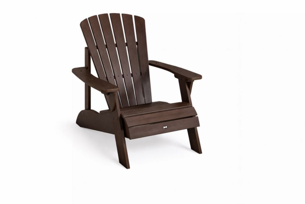 Chaise Adirondack en Bois Composite Marron