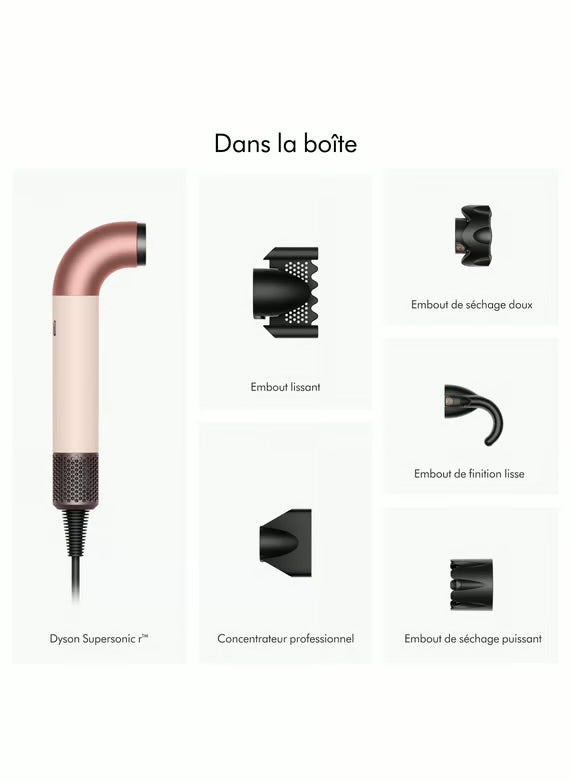 Sèche-cheveux Dyson Supersonic r™ - cheveux raides à ondulés (Rose Céramique)