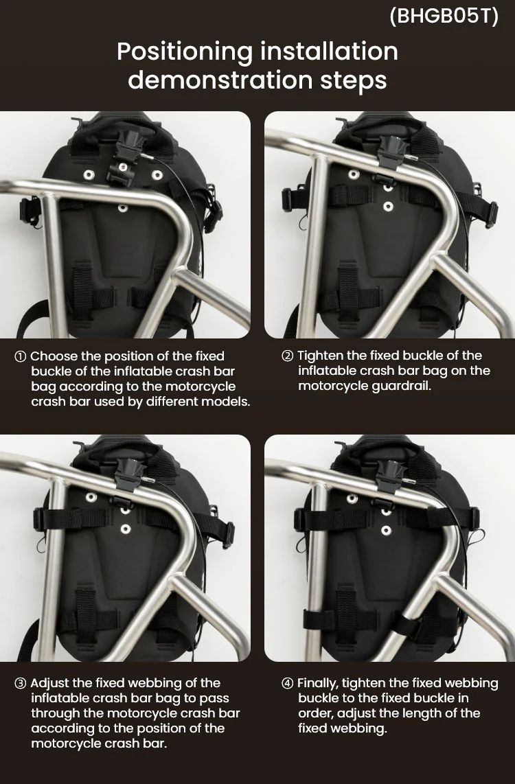 Inflatable Crash Bar Bag | 300KG Passive Protection | IPX7 Waterproof