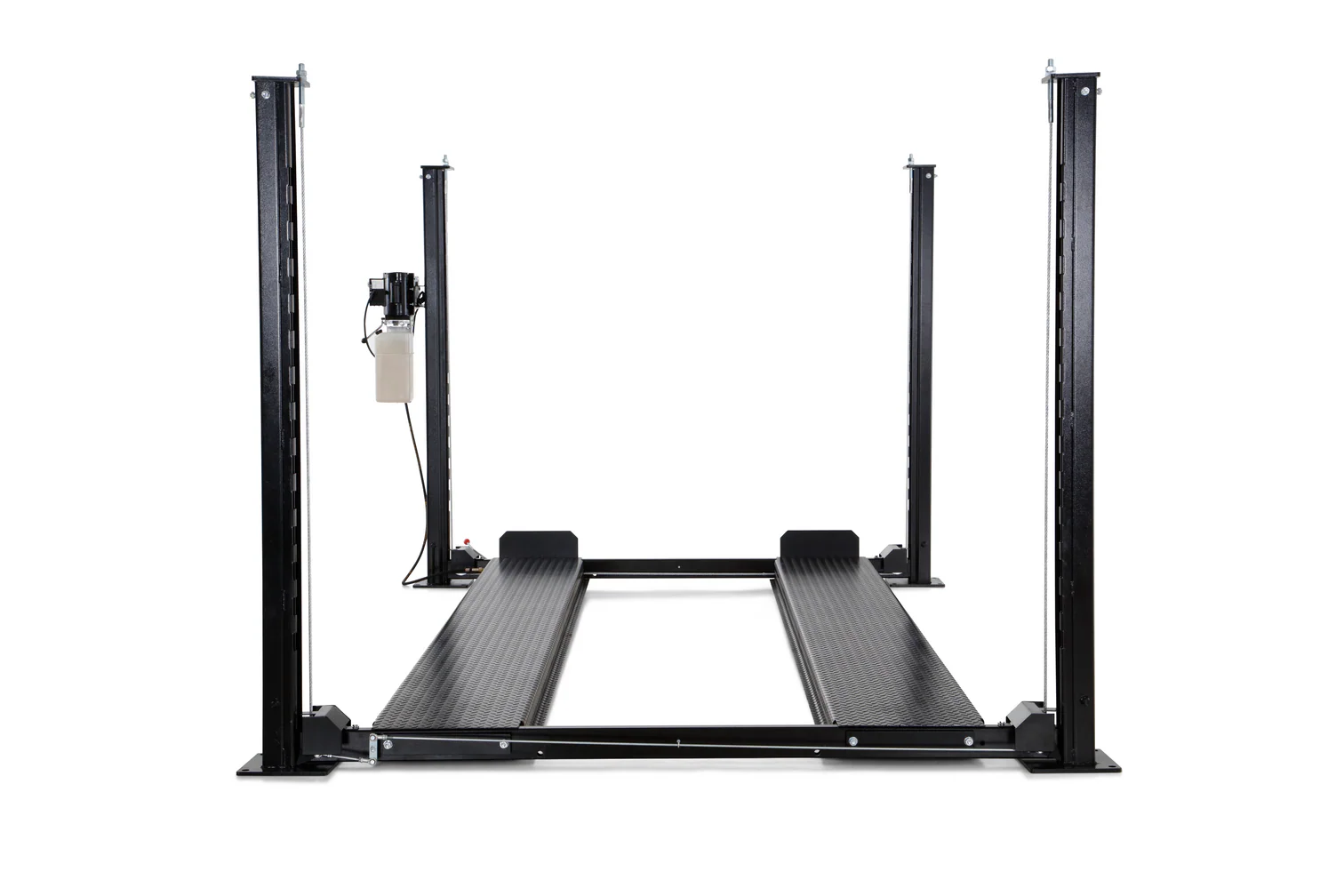 HyperLift 4-Post Car Lift – 9,000 lb Capacity, Halo Series Walk-Through, In Stock