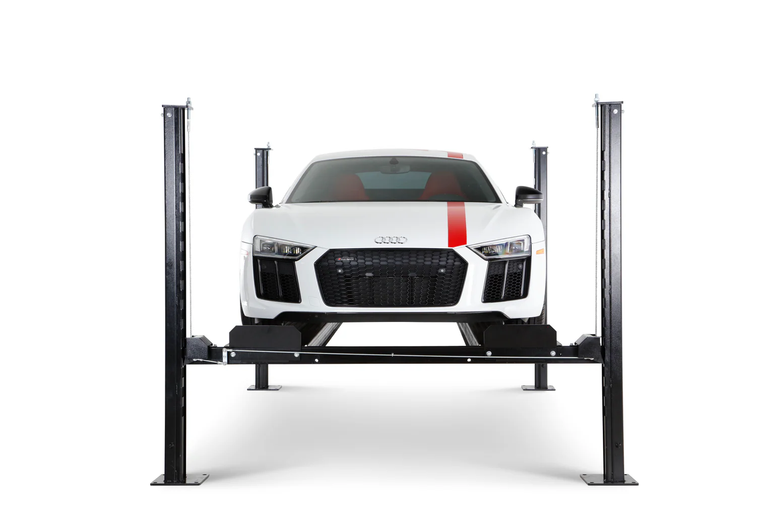HyperLift 4-Post Car Lift – 9,000 lb Capacity, Halo Series Walk-Through, In Stock