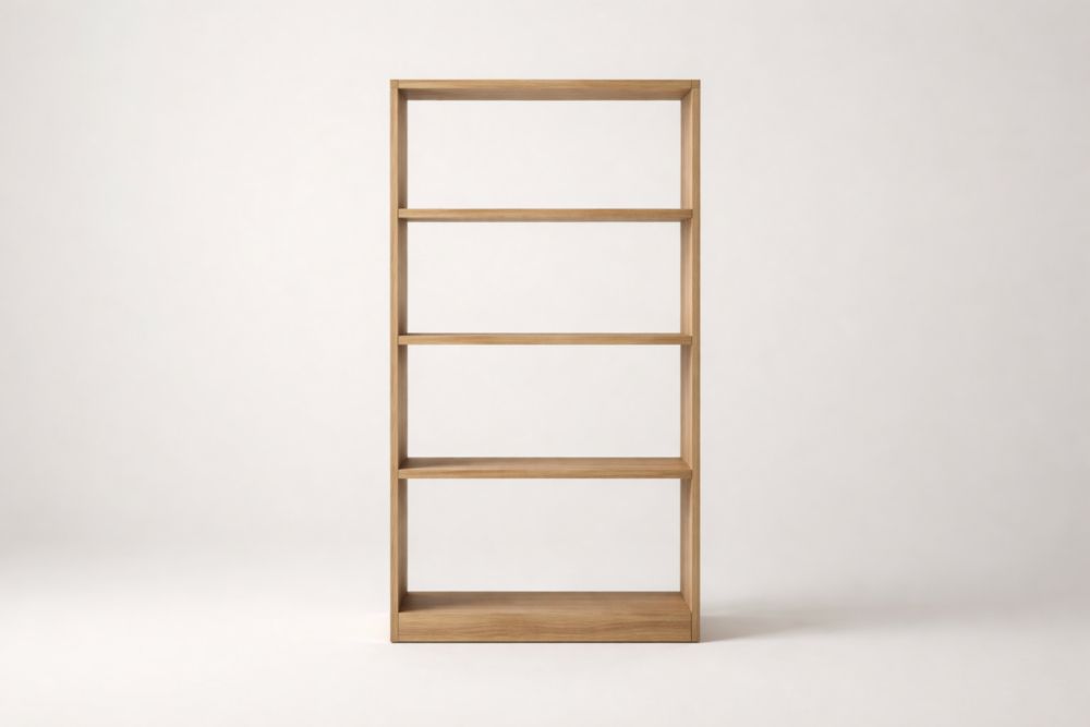 Libreria in legno massello rettangolare 80x30x180 cm