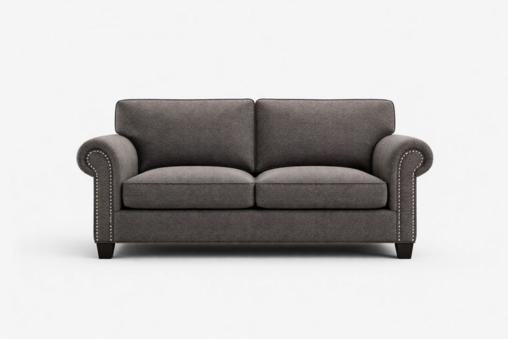 Divano 2 Posti Tessuto Grigio