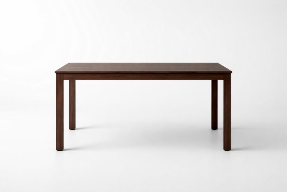 Tavolo da pranzo in legno massello marrone