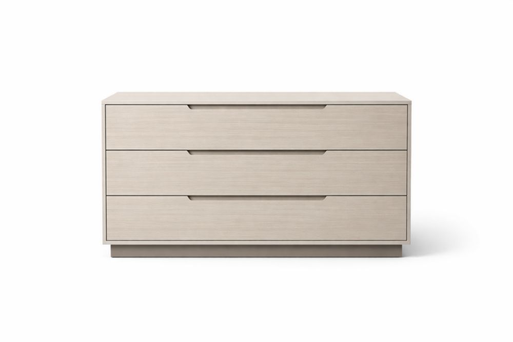 Cassettiera in Legno Massello 3 Cassetti Beige Lunghezza 120 cmxLarghezza 40 cmxAltezza 80 cm