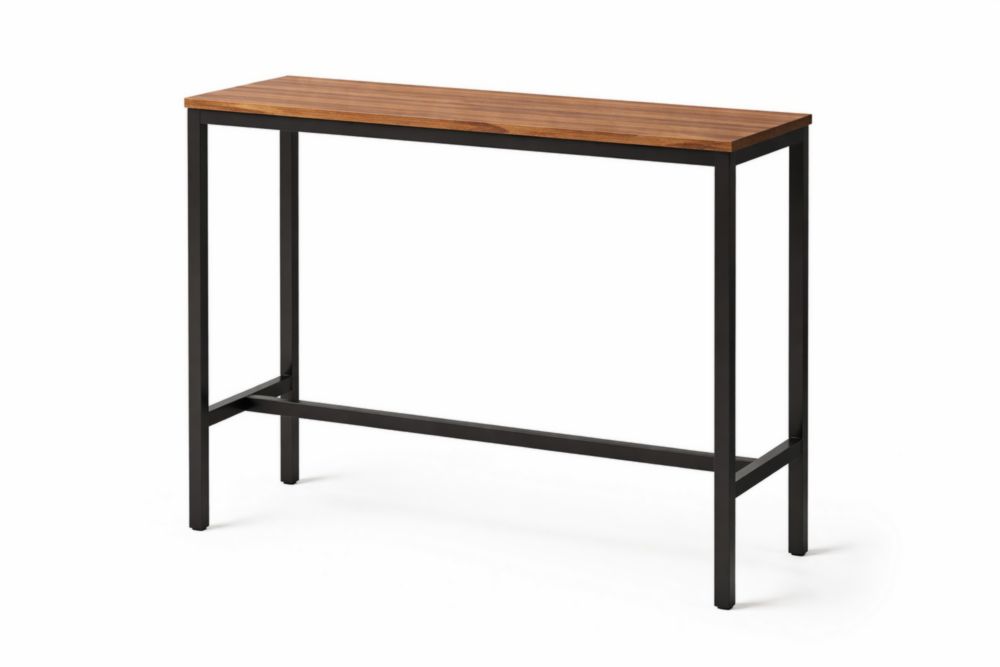 Tavoli in legno massello e acciaio nero Lunghezza120 cm x Larghezza40 cm x Altezza100 cm