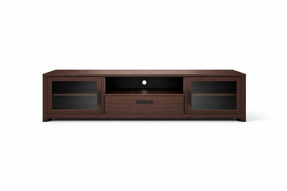 Mobile TV MDF Vetro Temperato Marrone