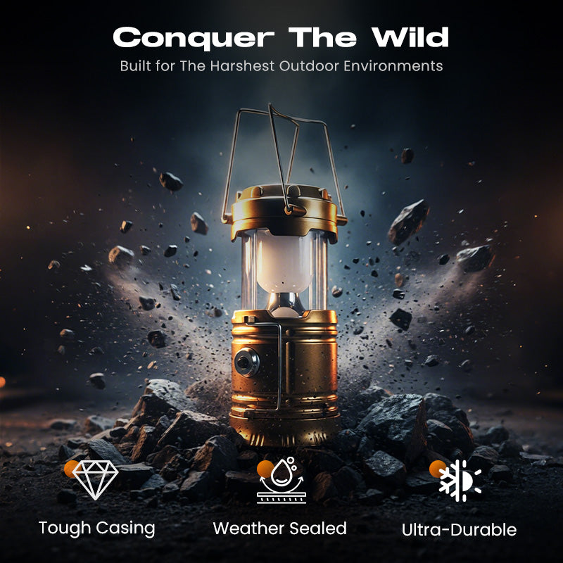 Solar Powered Retractable Camping Light