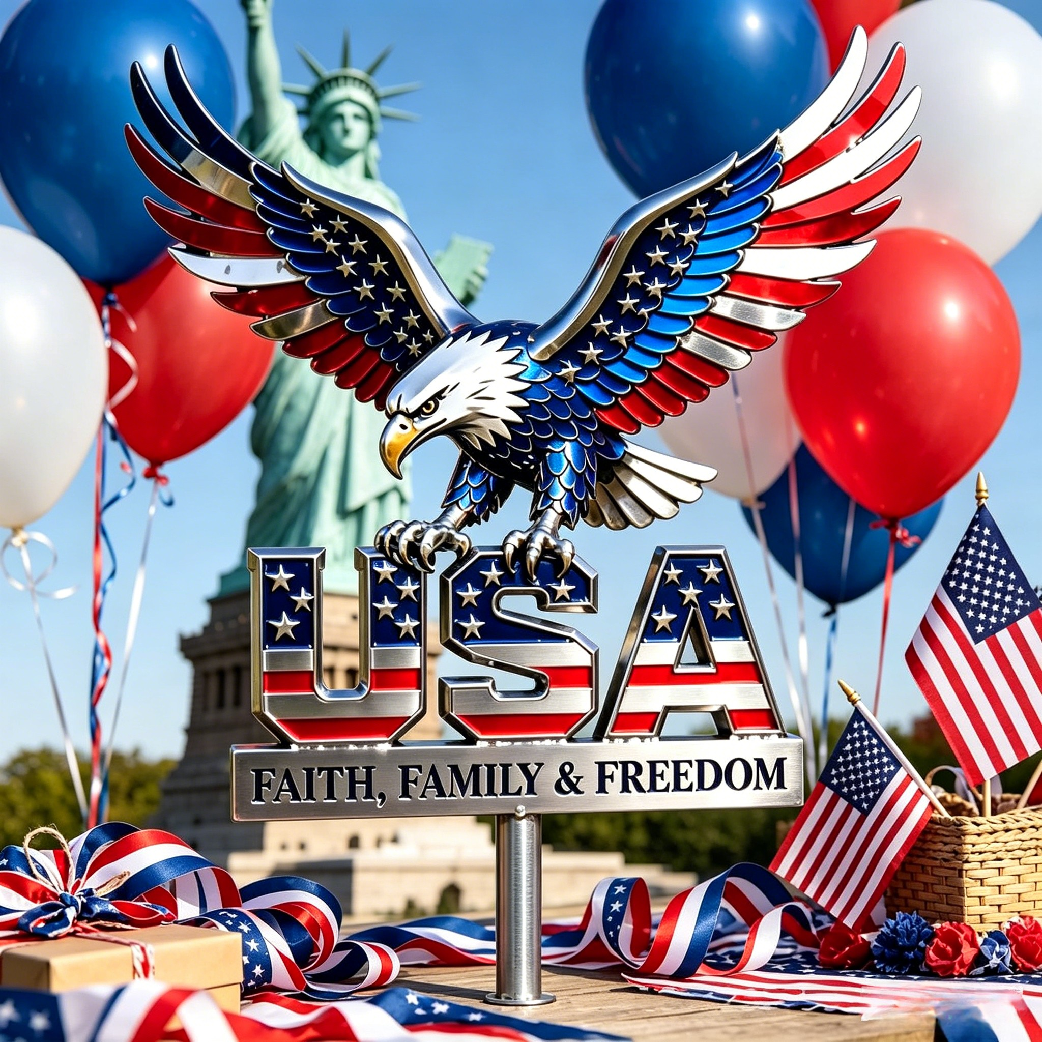 American Eagle Metal Sign - Personalized Gifts For Patriots🦅🇺🇸✨