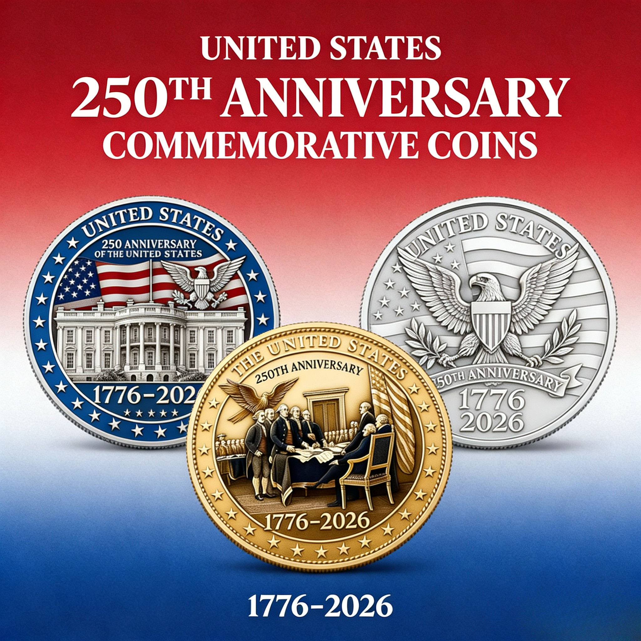 🎁SELLING FAST! 🔥 70K+ SOLD - 🎖️250th Anniversary Medallion