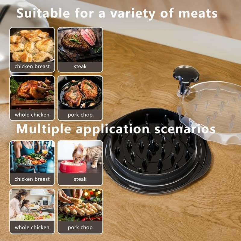 Visible-Lid Meat Shredder