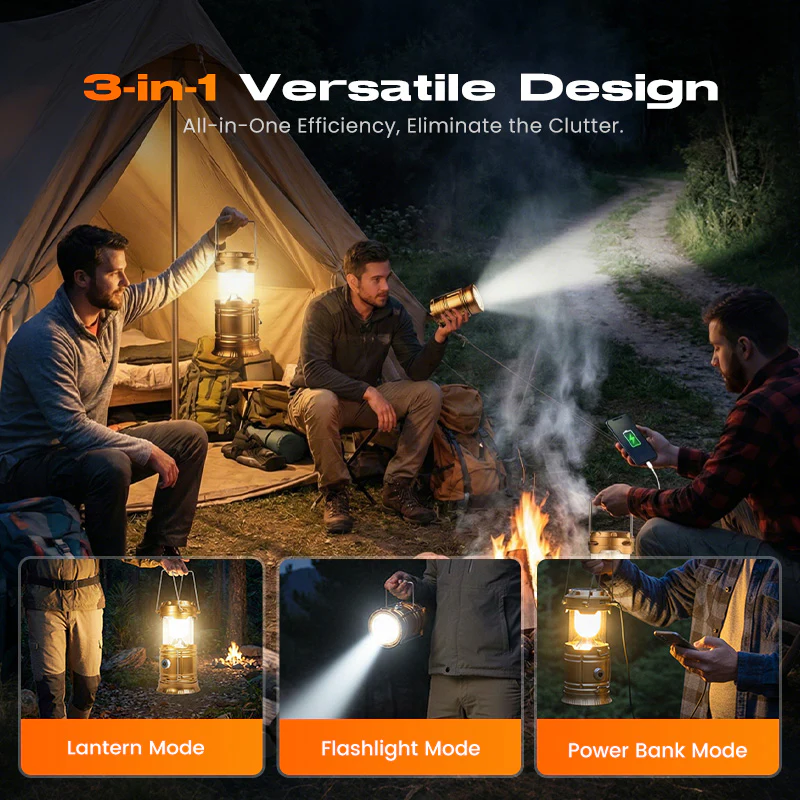 🔥Last Day Sale⏰⛺Portable Stretchable Solar Lithium Battery Emergency Light