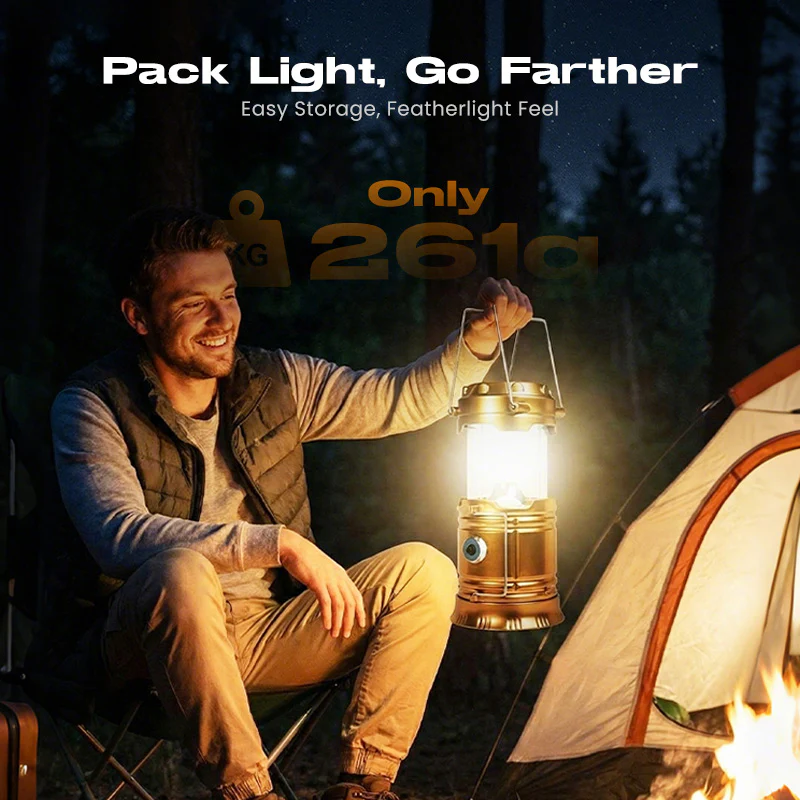 🔥Last Day Sale⏰⛺Portable Stretchable Solar Lithium Battery Emergency Light