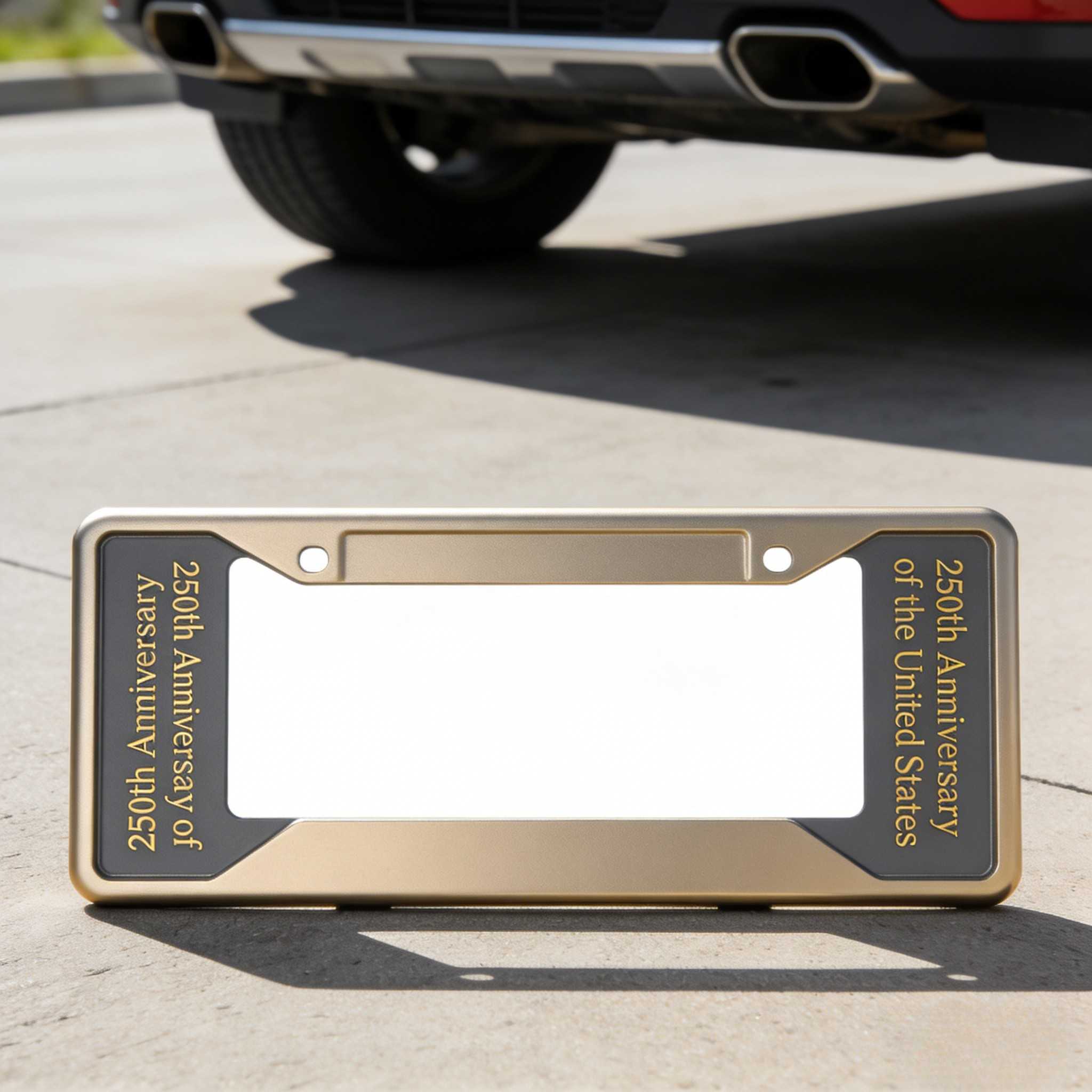 250th Anniversary License Plate Frame: Drive with Heritage & Style 🏁