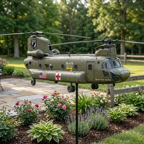🔥Limited Time Promotion 50% OFF🔥🎖️Vietnam Veteran UH-1 Helicopter Wind Spinner