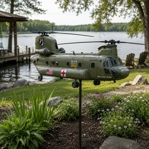 🔥Limited Time Promotion 50% OFF🔥🎖️Vietnam Veteran UH-1 Helicopter Wind Spinner