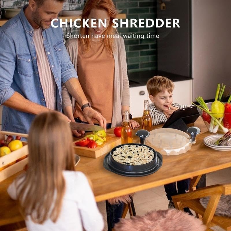 Visible-Lid Meat Shredder