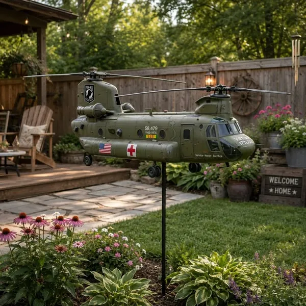 🔥Limited Time Promotion 50% OFF🔥🎖️Vietnam Veteran UH-1 Helicopter Wind Spinner