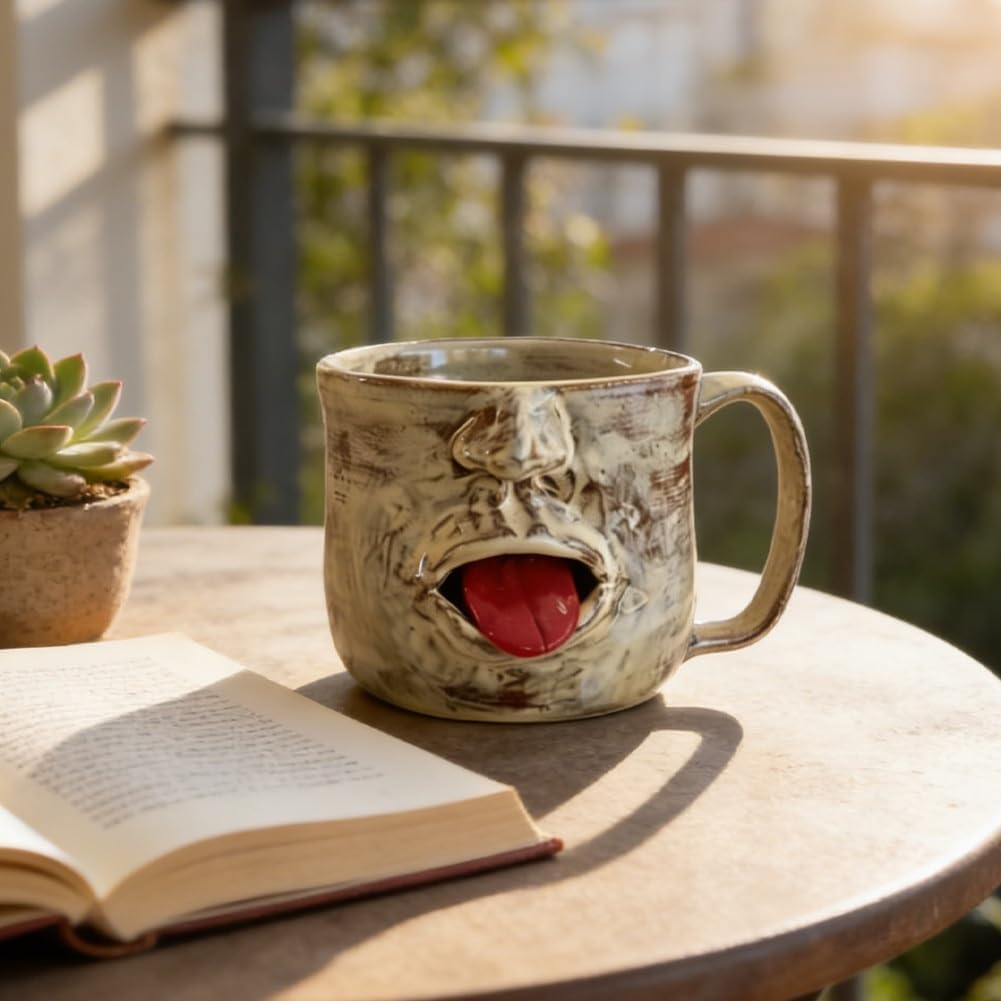 Shaking Tongue Classic Cup | Sip with personality, decorate with joy 😜☕