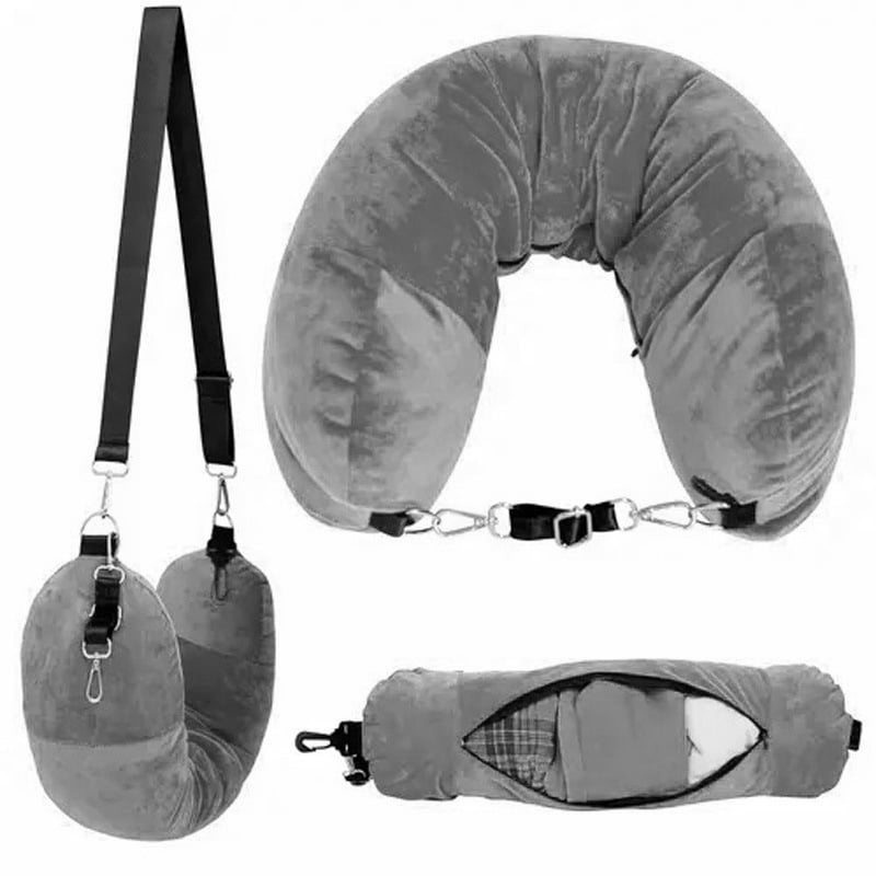 🏆Flash Sale⚡ 50K+ SOLD!💥Stuffable Travel Neck Pillow（Buy 1 get 1 free）