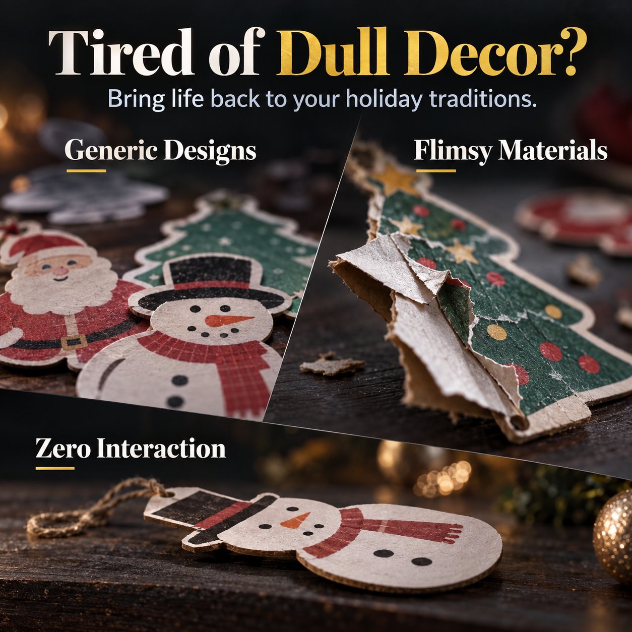 🔥 Best Seller | LAST DAY 50% OFF🎄Intricately crafted wooden Christmas puzzles as keepsakes – artistic, festive table decorations🧩