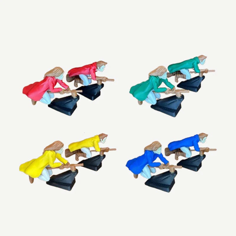 🔮🚗Witch and Wizard Broomstick Dashboard Drift Ornaments