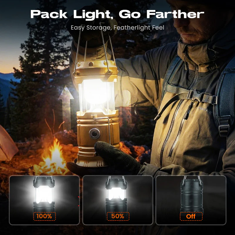 🔥Last Day Sale⏰⛺Portable Stretchable Solar Lithium Battery Emergency Light