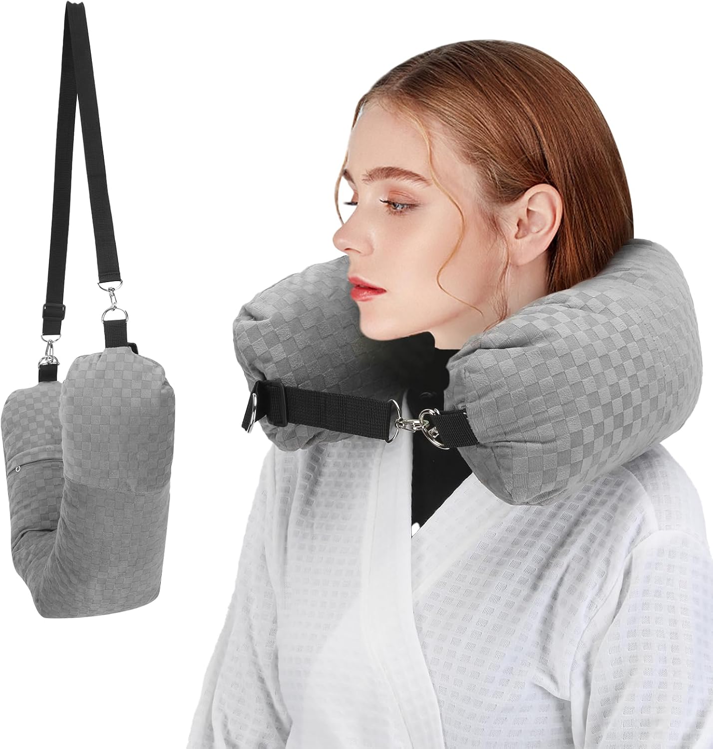 🏆Flash Sale⚡ 50K+ SOLD!💥Stuffable Travel Neck Pillow（Buy 1 get 1 free）