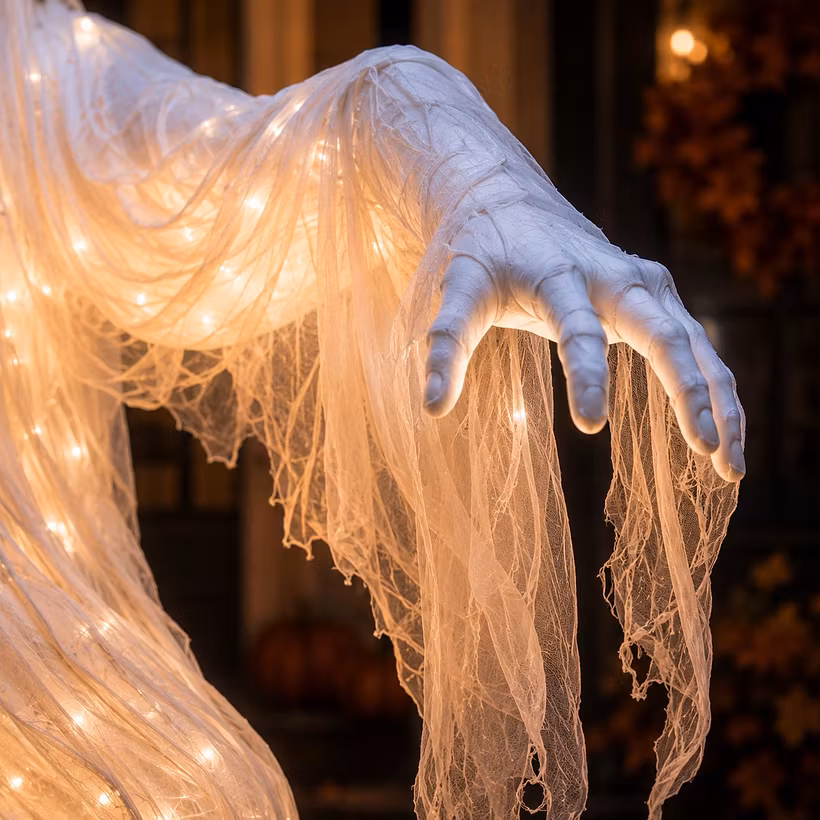 🔥Get 50% OFF👻Swirling Ghost Pumpkin Yard Lamp🎃