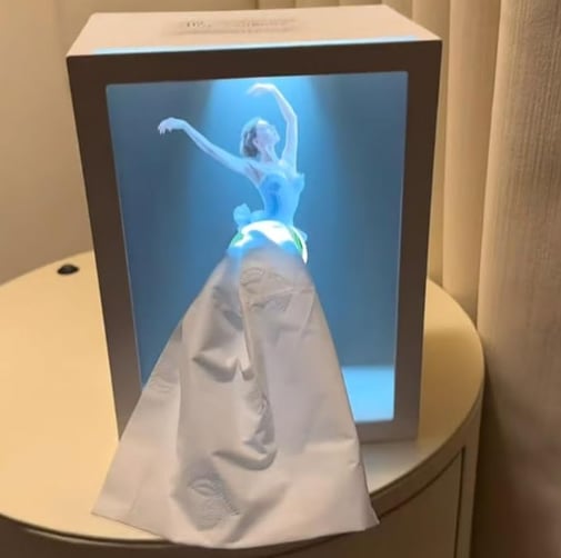 🔥Ballet Girl Tissue Box with Touch Light