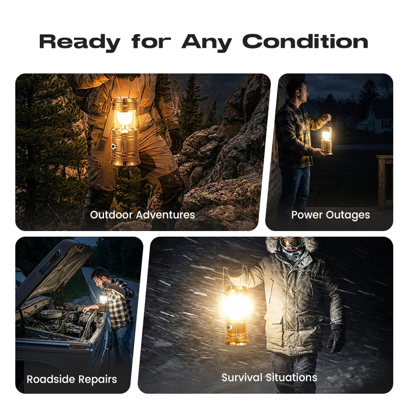 🔥Last Day Sale⏰⛺Portable Stretchable Solar Lithium Battery Emergency Light