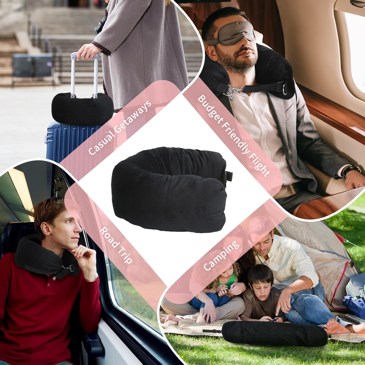 🏆Flash Sale⚡ 50K+ SOLD!💥Stuffable Travel Neck Pillow（Buy 1 get 1 free）
