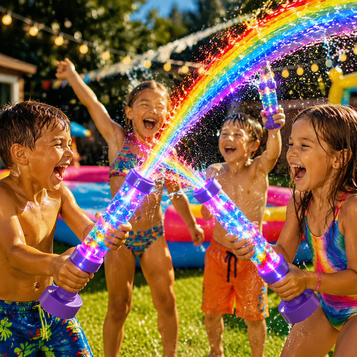 🔥Last Day 60% OFF🔥 Glowing Rainbow LED Water Blaster