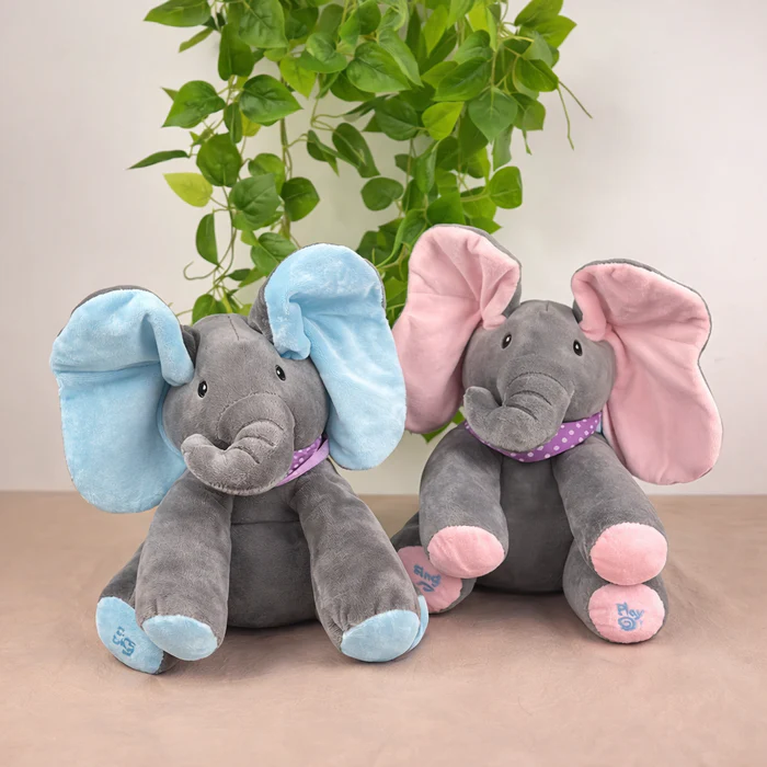 Cute Hide And Seek Elephant Plush Doll