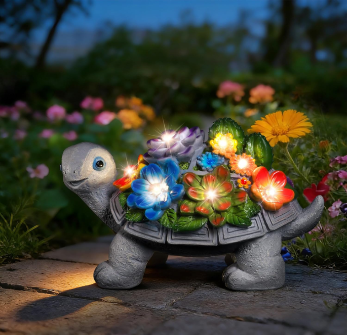 Solar Garden Outdoor Statues Lawn Decor