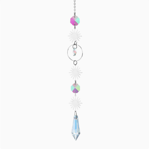 ✨ Celestial Crystal Suncatcher: Stars, Moons, and Sunlight in One