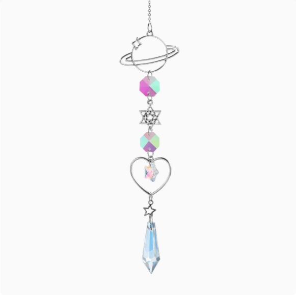 ✨ Celestial Crystal Suncatcher: Stars, Moons, and Sunlight in One