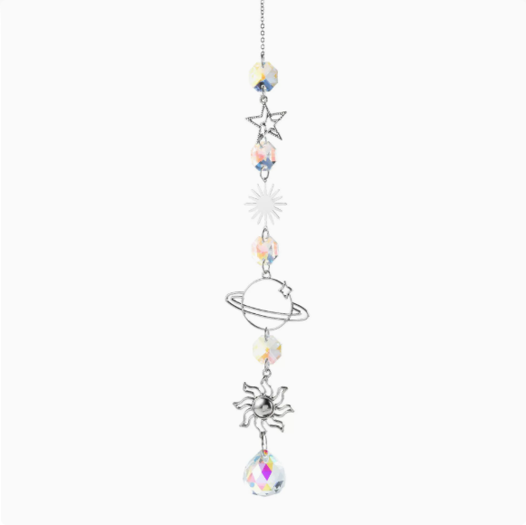 ✨ Celestial Crystal Suncatcher: Stars, Moons, and Sunlight in One