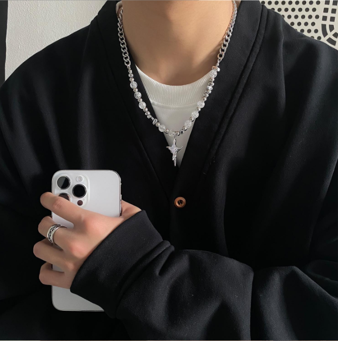 Stellar Frost: The Celestial Star Necklace ✨