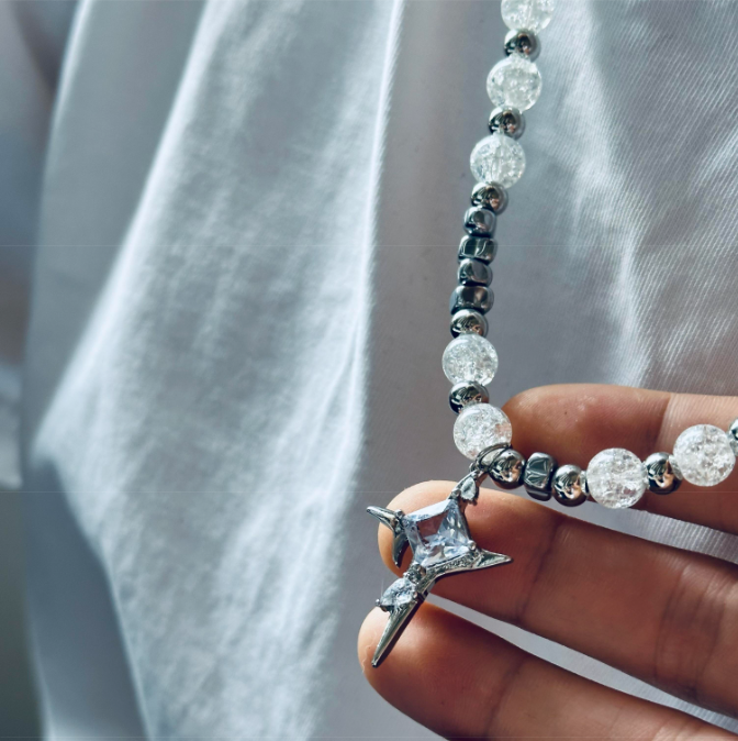 Stellar Frost: The Celestial Star Necklace ✨
