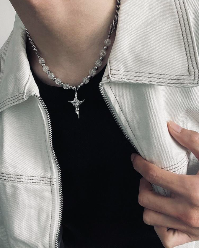 Stellar Frost: The Celestial Star Necklace ✨