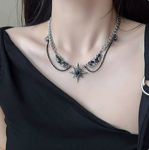Celestial Wings Gothic Choker ✧