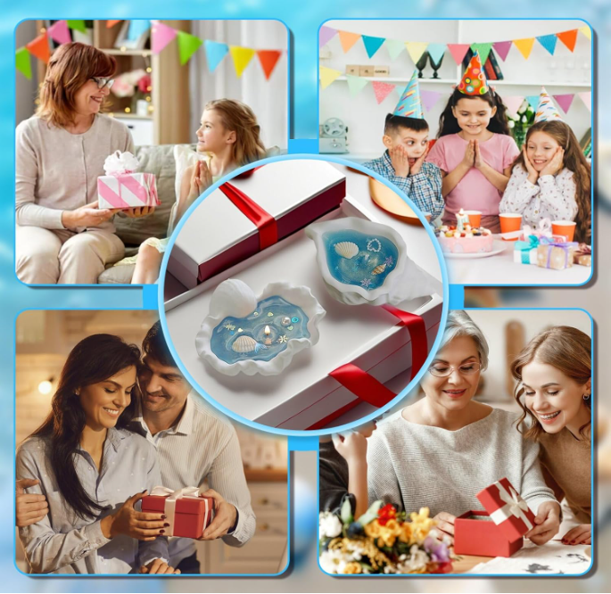 🌊Ocean Whisper Seashell Candle 🐚✨