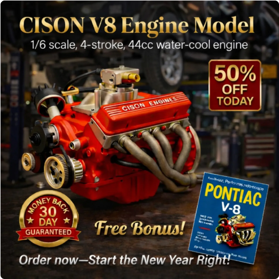 CISON V8 Engine Model • Precision in Miniature