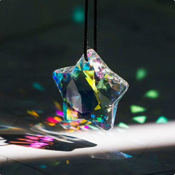 [Copy]✨ Celestial Crystal Suncatcher: Stars, Moons, and Sunlight in One