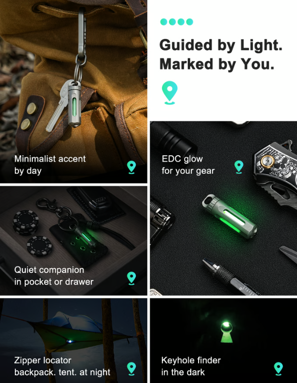 NoxTi: The Tritium Keychain—Carry the Glow. Own the Night.