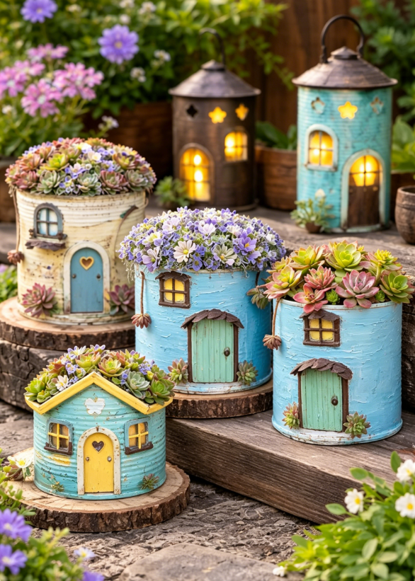 Whimsical House‑Shaped Planter🏡