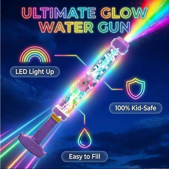 🔥Last Day 60% OFF🔥 Glowing Rainbow LED Water Blaster