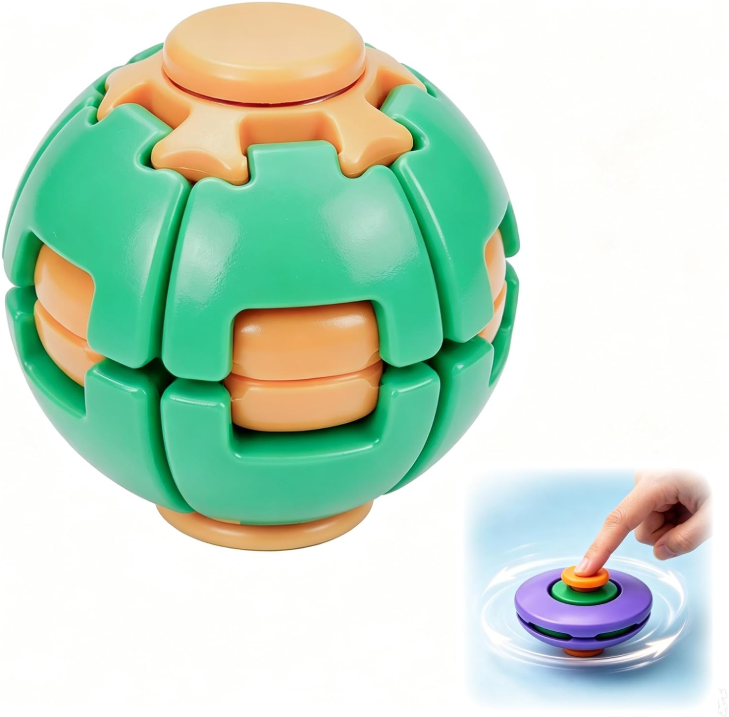 ⭐2026 HOT SALE🎁🏀360° Press & Spin Fidget Decompression Ball ✨