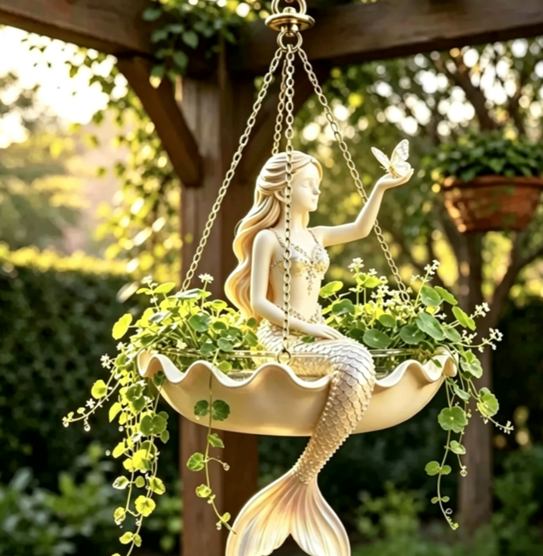 💃 Ballet Dancer Hanging Planter– 🌿Elegant Garden Decor for Porch & Patio